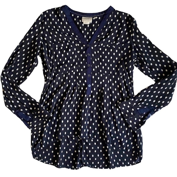 Anthropologie Vanessa Virginia long sleeve blouse size 2 - Picture 1 of 12